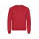Sudadera reciclada unisex Miami Roundneck. Color rojo.