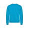 Sudadera reciclada unisex Miami Roundneck. Color azul turquesa.