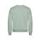 Sudadera reciclada unisex Miami Roundneck. Color verde pastel.