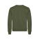 Sudadera reciclada unisex Miami Roundneck. Color verde militar.