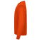 Sudadera reciclada unisex Miami Roundneck. Color naranja.
