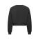 Sudadera cropped reciclada mujer Miami Cropped. Color negro.