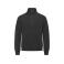 Sudadera media cremallera reciclada unisex Miami Half Zip. Color negro.