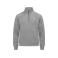 Sudadera media cremallera reciclada unisex Miami Half Zip. Color gris marengo.