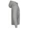 Sudadera capucha y cremallera reciclada unisex Miami Hoody FZ. Color gris marengo.