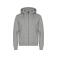 Sudadera capucha y cremallera reciclada unisex Miami Hoody FZ. Color gris marengo.
