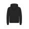 Sudadera capucha y cremallera reciclada unisex Miami Hoody FZ. Color negro.