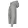 Sudadera capucha y cremallera reciclada unisex Miami Hoody FZ. Color gris marengo.