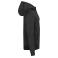 Sudadera capucha y cremallera reciclada unisex Miami PRO Hoody Full Zip. Color negro.