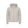 Sudadera capucha y cremallera reciclada unisex Miami PRO Hoody Full Zip. Color piedra.