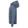 Sudadera capucha y cremallera reciclada unisex Miami PRO Hoody Full Zip. Color azul metal.