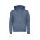 Sudadera capucha y cremallera reciclada unisex Miami PRO Hoody Full Zip. Color azul metal.