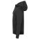 Sudadera capucha y cremallera reciclada unisex Miami PRO Hoody Full Zip. Color negro.