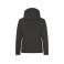Chaqueta softshell con capucha mujer Padded Ladies. Color gris oscuro.