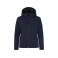 Chaqueta softshell con capucha mujer Padded Ladies. Color azul oscuro.