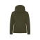 Chaqueta softshell con capucha mujer Padded Ladies. Color verde arena.