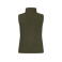 Chaleco softshell mujer Padded Ladies. Color verde arena.