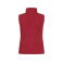 Chaleco softshell mujer Padded Ladies. Color rojo.