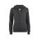 Sudadera capucha y cremallera orgánica mujer Premium OC Hoody Full Zip Ladies. Color gris antracita marengo.