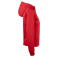 Sudadera capucha y cremallera mujer Basic Active Hoody Full Zip Ladies. Color rojo.