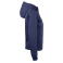 Sudadera capucha y cremallera mujer Basic Active Hoody Full Zip Ladies. Color azul oscuro.