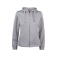 Sudadera capucha y cremallera mujer Basic Active Hoody Full Zip Ladies. Color gris marengo.