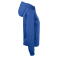 Sudadera capucha y cremallera mujer Basic Active Hoody Full Zip Ladies. Color azul real.