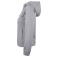 Sudadera capucha y cremallera mujer Basic Active Hoody Full Zip Ladies. Color gris marengo.