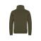 Sudadera de cuello alto reciclada hombre Hobart. Color verde arena.
