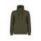Sudadera de cuello alto reciclada mujer Hobart Ladies. Color verde arena.