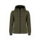 Chaqueta de invierno con capucha reciclada mujer Hayden Ladies. Color verde arena.