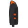 Sudadera reciclada unisex Ambition Roundneck. Color naranja alta visibilidad.