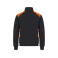 Sudadera media cremallera reciclada hombre Ambition Half Zip. Color naranja alta visibilidad.