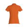 Polo mujer Basic Polo Ladies. Color naranja rojizo.