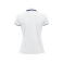 Polo cuello listado mujer Seattle Ladies. Color blanco.