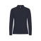 Polo de manga larga mujer Manhattan L/S Ladies. Color azul oscuro.