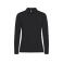 Polo de manga larga mujer Manhattan L/S Ladies. Color negro.
