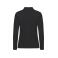 Polo de manga larga mujer Stretch Premium Polo L/S Ladies. Color negro.