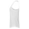 Camiseta sin mangas mujer Slub Tanktop Ladies. Color blanco.