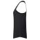 Camiseta sin mangas mujer Slub Tanktop Ladies. Color negro.