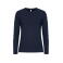 Camiseta de manga larga mujer Premium Fashion-T LS Ladies. Color azul oscuro.