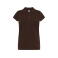 Polo básico mujer Regular. Color chocolate.