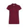 Polo básico mujer Regular. Color burgundy.