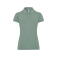 Polo básico mujer Regular. Color moss green.