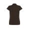 Polo básico mujer Regular. Color chocolate.