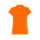 Polo básico mujer Regular. Color orange.