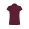 Polo básico mujer Regular. Color burgundy.