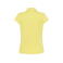 Polo básico mujer Regular. Color light yellow.