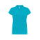 Polo básico mujer Regular. Color turquoise.