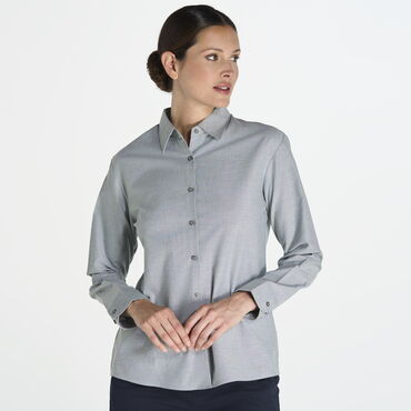 Camisa oxford manga larga mujer Shloxf